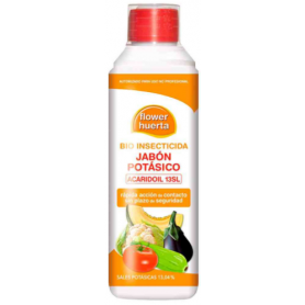 INSECTICIDA JABÓN POTÁSICO ACARIDOIL 500 ML FLOWER HUERTA